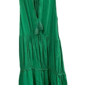 Anthropologie Kasia Chloe Vibrant Green Knee Length Dress. Sz. Small